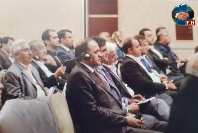 تجار ایرانی همراه با رییس جمهور ایران در ترکیه