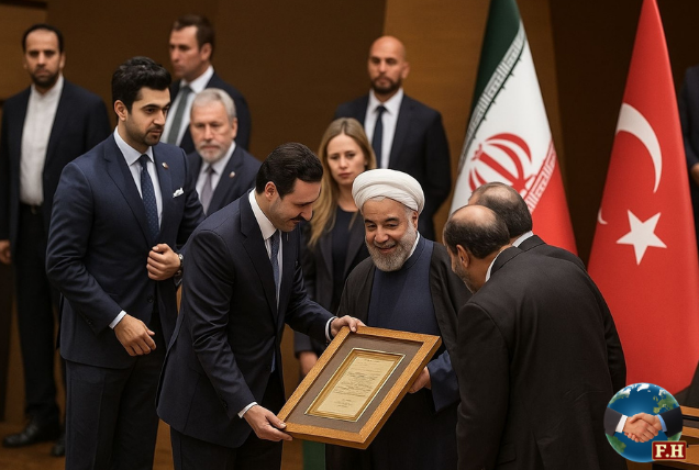 سفر ریاست جمهوری ایران دکتر روحانی به ترکیه و همراهی جناب اقای فرهادی